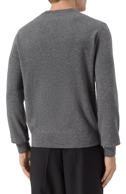 Шерстяной джемпер Dolce & Gabbana GXX01Z/JDVDE Серый  GXX01Z/JDVDE Фото 4