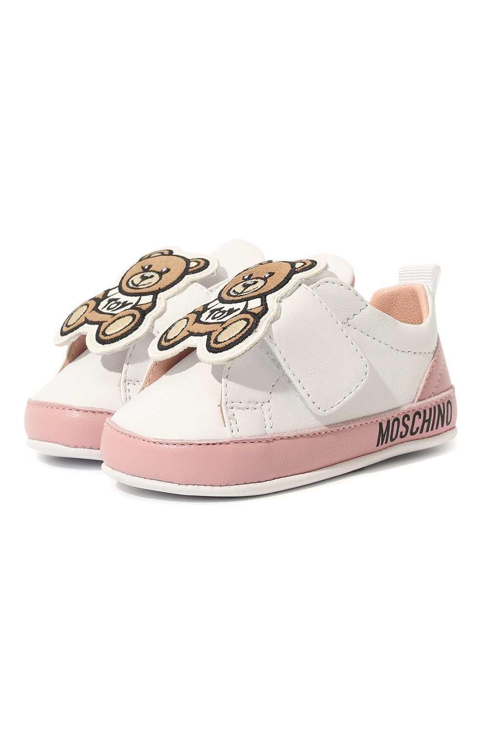 Кожаные слипоны MOSCHINO, арт. 71671 VAR.1, фото 1