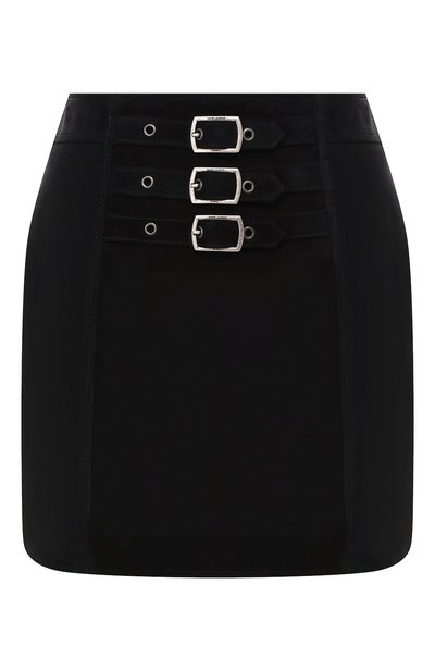 Женская кожаная юбка SAINT LAURENT, арт. 580791/YC2RK