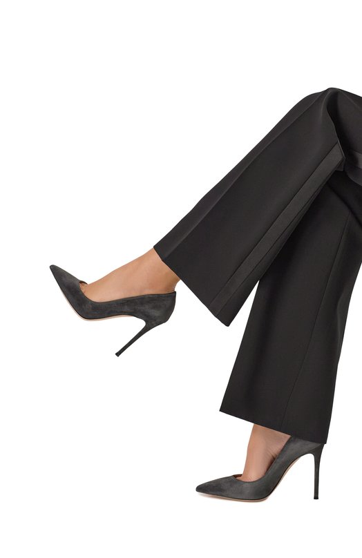 Замшевые туфли Gianvito 105 Gianvito Rossi G28470.15RIC.CAMCAR0 Серый  G28470.15RIC.CAMCAR0 Фото 2
