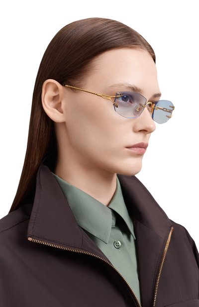 Солнцезащитные очки VINTAGE FRAMES, арт. ASPEN 24KT G0LD/BLUE GRADIENT, фото 2