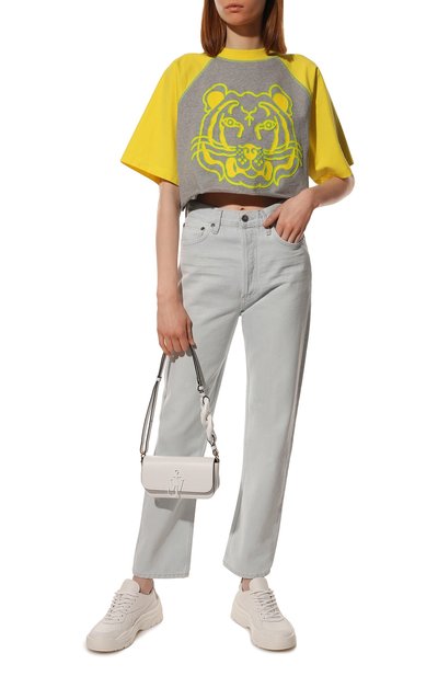 Хлопковая футболка KENZO желтого цвета по цене 12450 руб., арт. FC52TS6784SA, фото 2 Хлопковая футболка KENZO, арт. FC52TS6784SA, фото 2