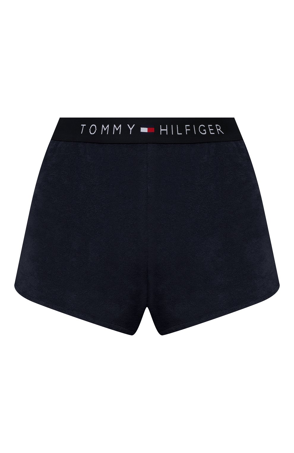 Хлопковые шорты TOMMY HILFIGER темно-синего цвета по цене 4990 руб., арт. UW0UW02151, фото 1 Хлопковые шорты TOMMY HILFIGER, арт. UW0UW02151, фото 1