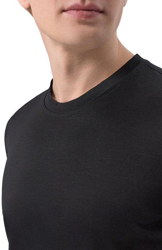 Хлопковая футболка Capobianco 20M660.MK00._001 Чёрный  20M660.MK00._001 Фото 5