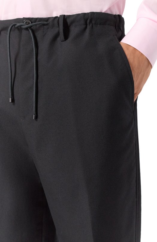 Шерстяные брюки Dries Van Noten 020976-2310-900 Чёрный  020976-2310-900 Фото 5