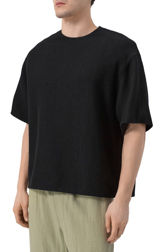 Хлопковая футболка Jil Sander J22GC0199/J20258 Чёрный  J22GC0199/J20258 Фото 3