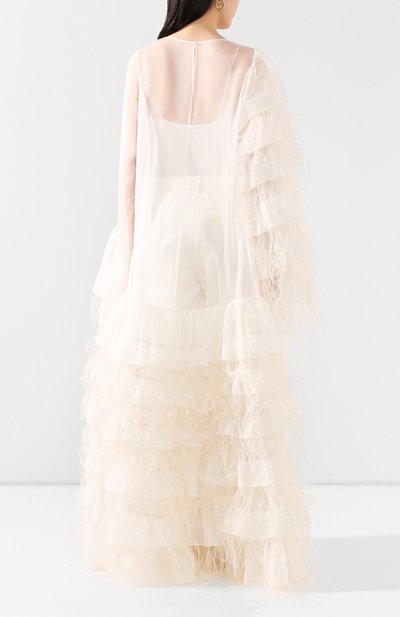 Платье с отделкой перьями  DRIES VAN NOTEN, арт. 201-11039-9065, фото 4