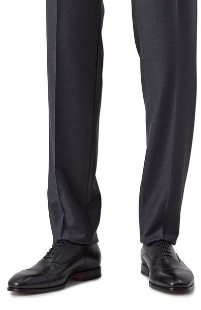 Кожаные оксфорды adrian SANTONI, арт. MCAG18883JC6BNTG, фото 3