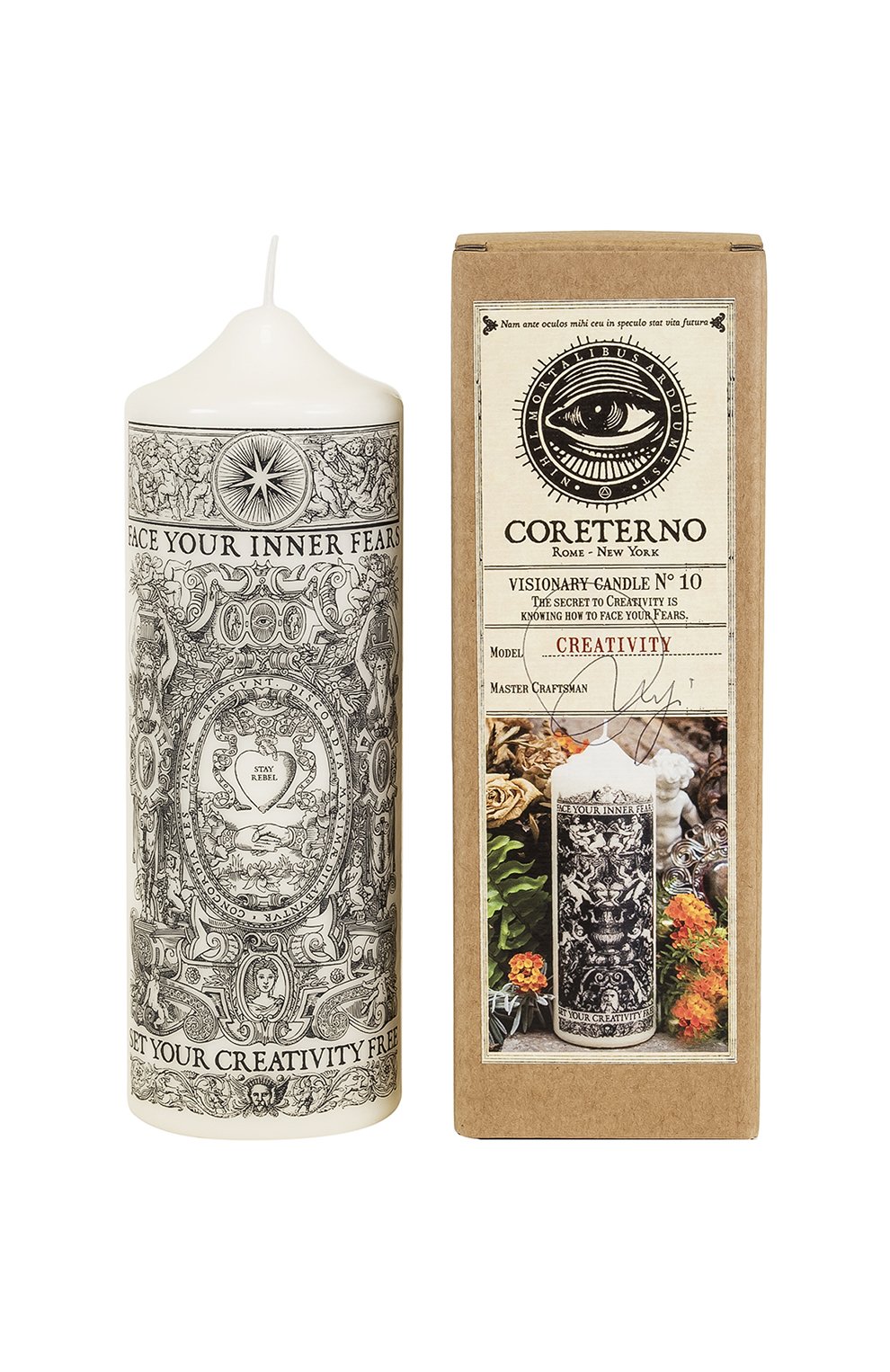 Свеча № 10 creativity (675g) CORETERNO бесцветного цвета по цене 5900 руб., арт. CORVC010, фото 2 Свеча № 10 creativity (675g) CORETERNO, арт. CORVC010, фото 2