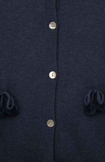 Хлопковый кардиган OSCAR ET VALENTINE синего цвета по цене 30000 руб., арт. CAR01M, фото 3 Хлопковый кардиган OSCAR ET VALENTINE, арт. CAR01M, фото 3
