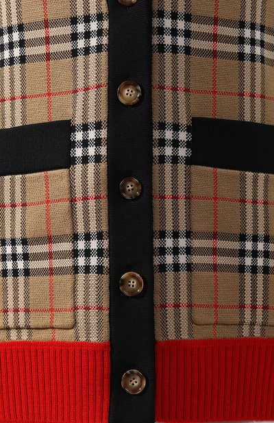 Кардиган BURBERRY бежевого цвета по цене 99500 руб., арт. 8024076, фото 5 Кардиган BURBERRY, арт. 8024076, фото 5