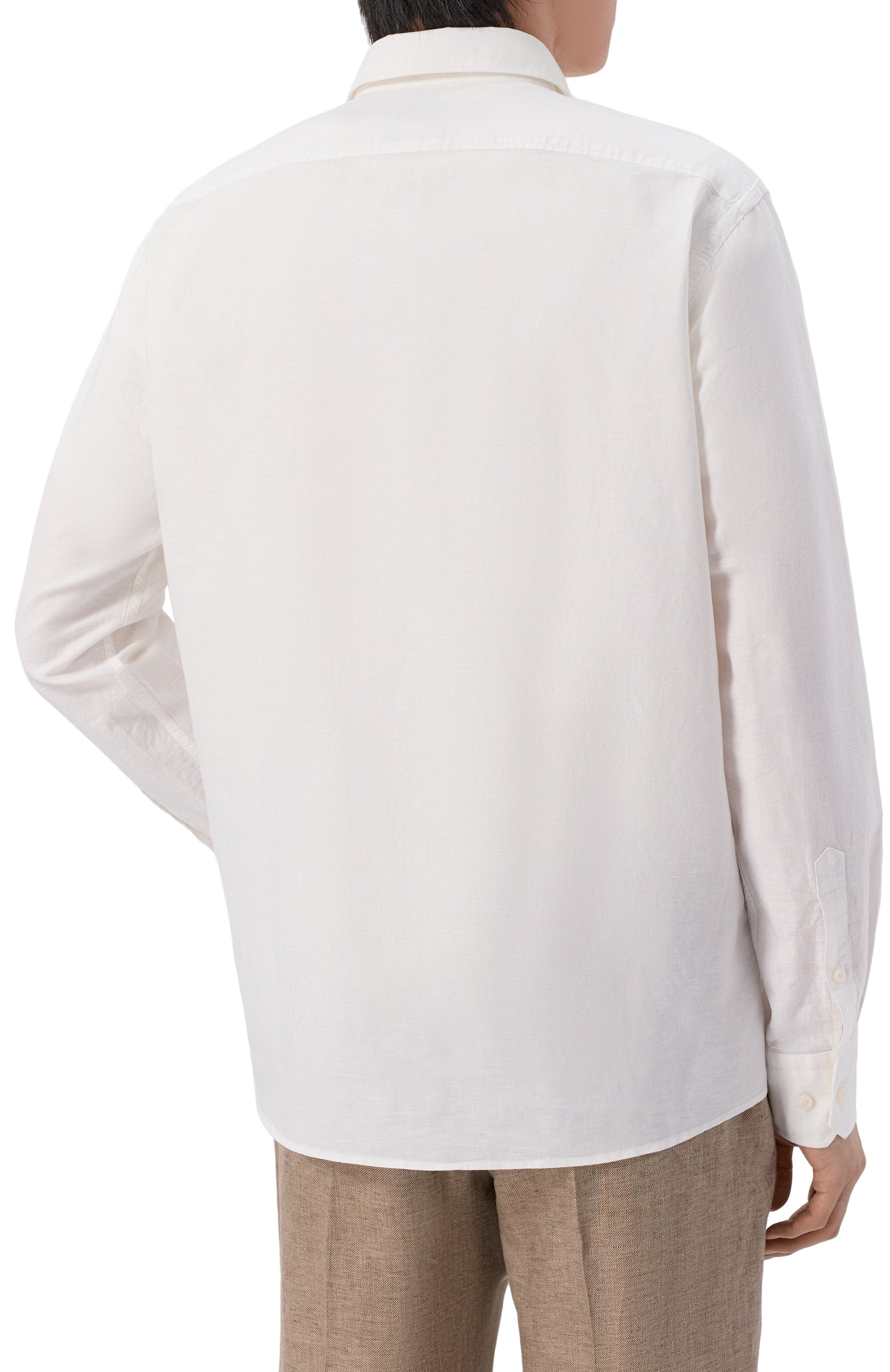 Рубашка изо льна и хлопка BOSS, арт. 50561124, фото 4