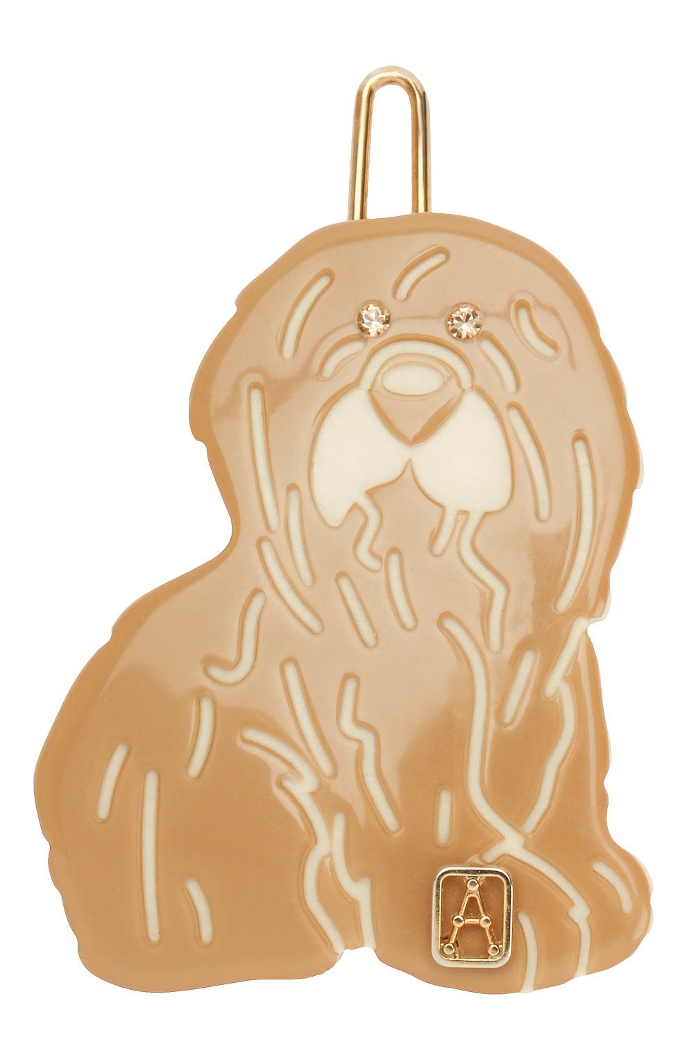 Заколка для волос ALEXANDRE DE PARIS бежевого цвета по цене 2880 руб., арт. ATB-16159-03 S, фото 1 Заколка для волос ALEXANDRE DE PARIS, арт. ATB-16159-03 S, фото 1