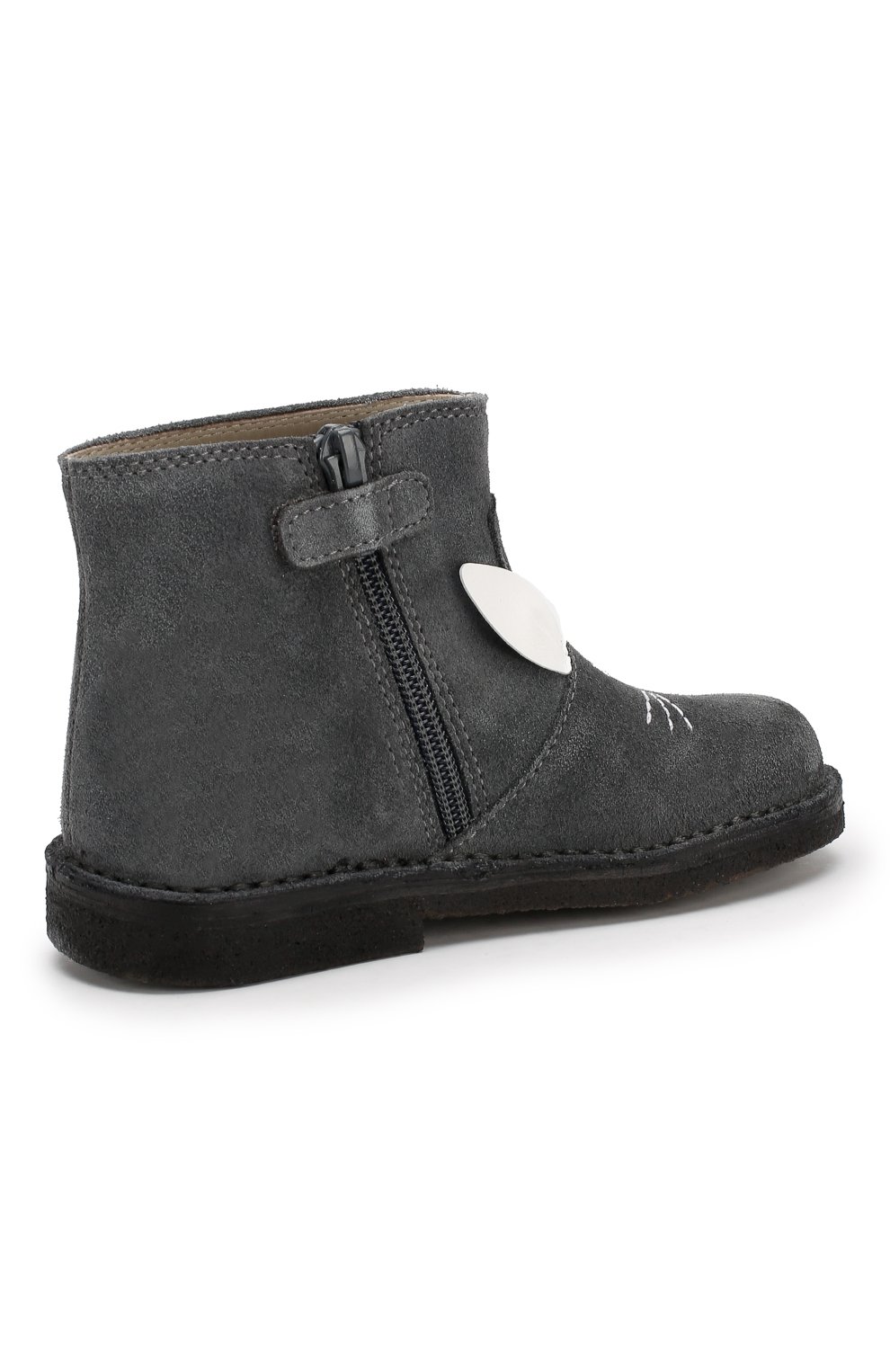 Замшевые ботинки IL GUFO серого цвета по цене 13650 руб., арт. G310/VEL0UR/27-30, фото 3 Замшевые ботинки IL GUFO, арт. G310/VEL0UR/27-30, фото 3