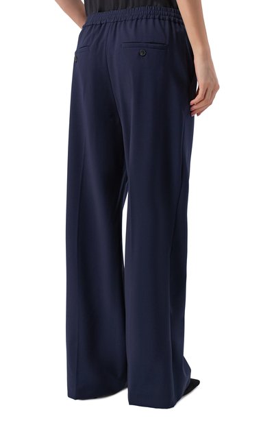 Шерстяные брюки WEEKEND MAX MARA темно-синего цвета по цене 29950 руб., арт. MALL0, фото 4 Шерстяные брюки WEEKEND MAX MARA, арт. MALL0, фото 4