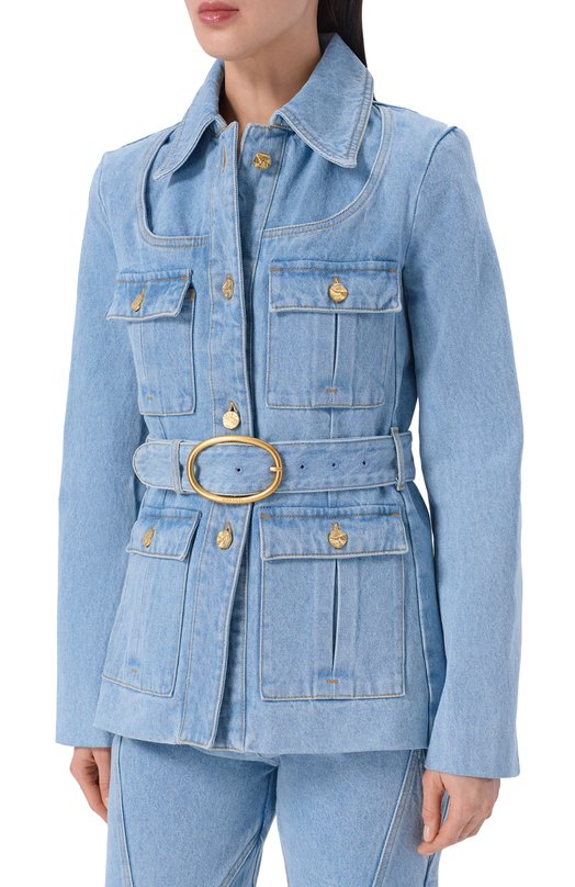 Джинсовая куртка Nina Ricci 26PDVE014/C01119 Голубой  26PDVE014/C01119 Фото 3