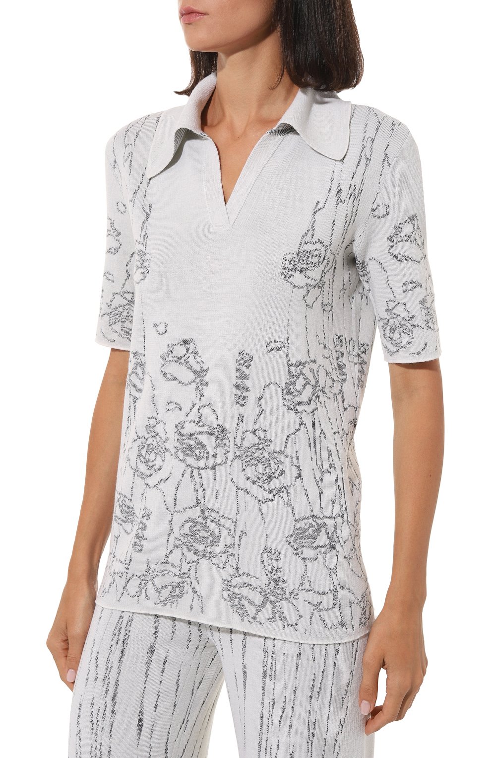 Поло из шерсти и вискозы AND THE BRAND, арт. W24-PL003-1202-119, фото 3