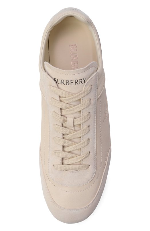 Кожаные кеды Knight Burberry 8125529 Бежевый  8125529 Фото 5