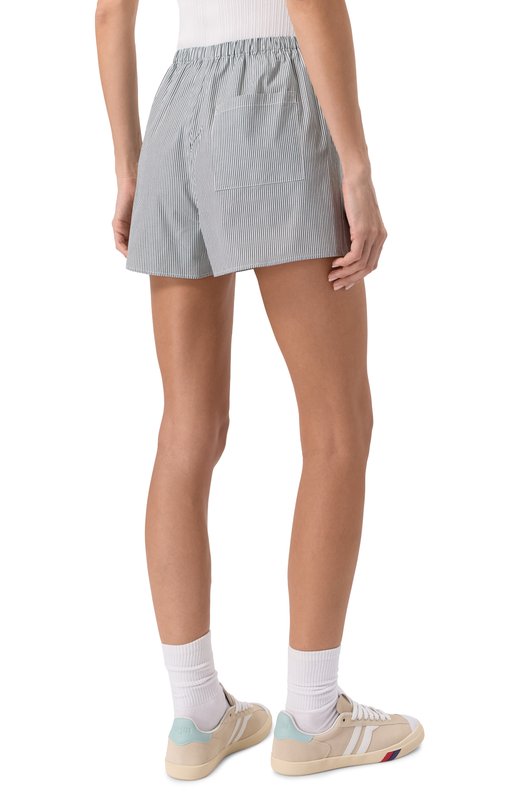 Хлопковые шорты Sporty and Rich SH035606302ST71 Зелёный  SH035606302ST71 Фото 4