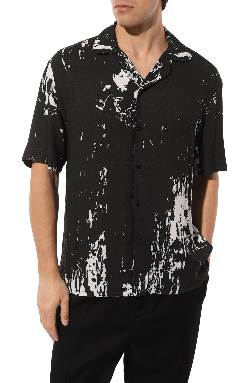 Рубашка из вискозы LIMITATO, арт. UNFINISHED CANVAS/SH0RT SLEEVE SHIRT, фото 3