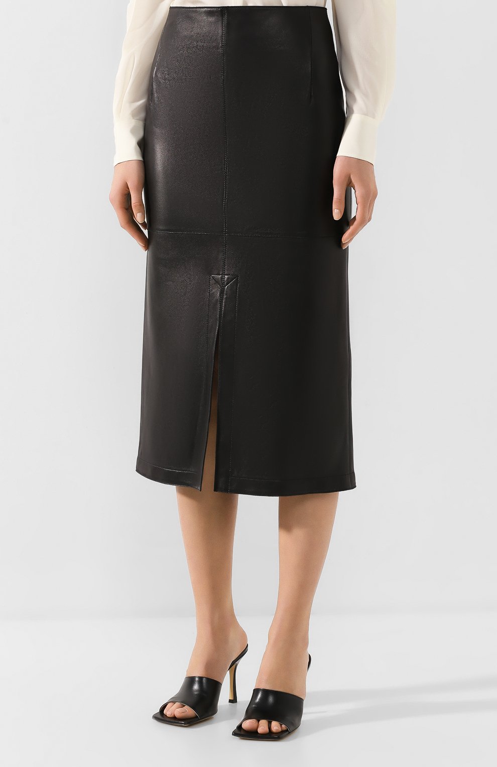 Кожаная юбка VICTORIA BECKHAM, арт. 1120LSK000661A, фото 3