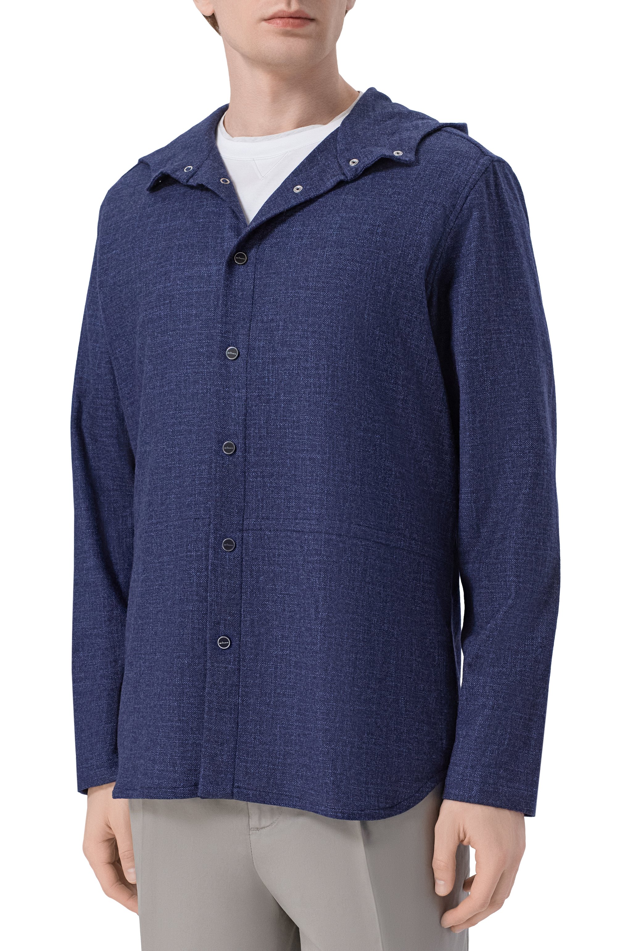 Рубашка из шерсти и шелка KITON, арт. UMCPETEK0119G06, фото 3