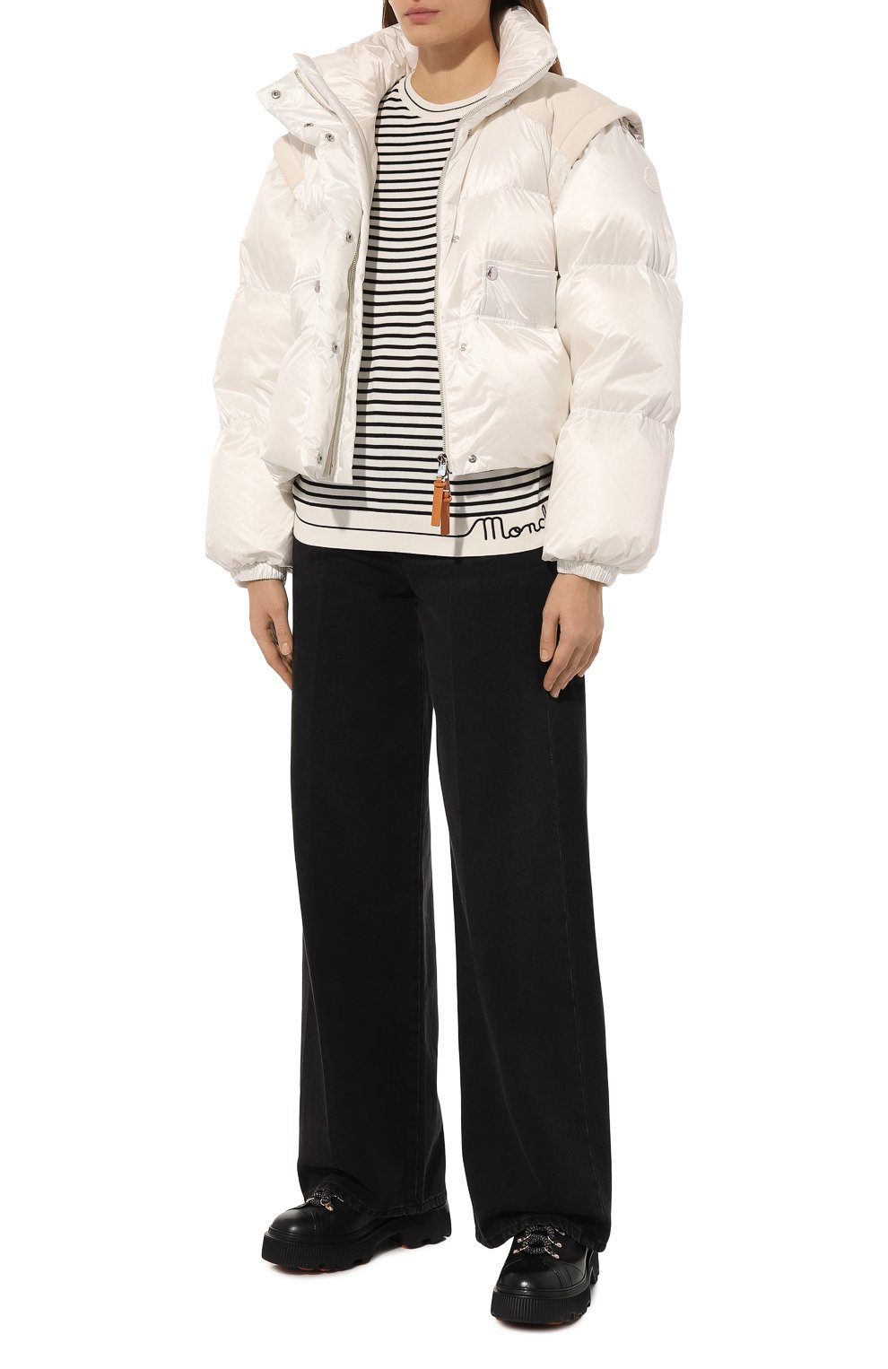 Хлопковый пуловер MONCLER, арт. 9C000-10-M1594, фото 2