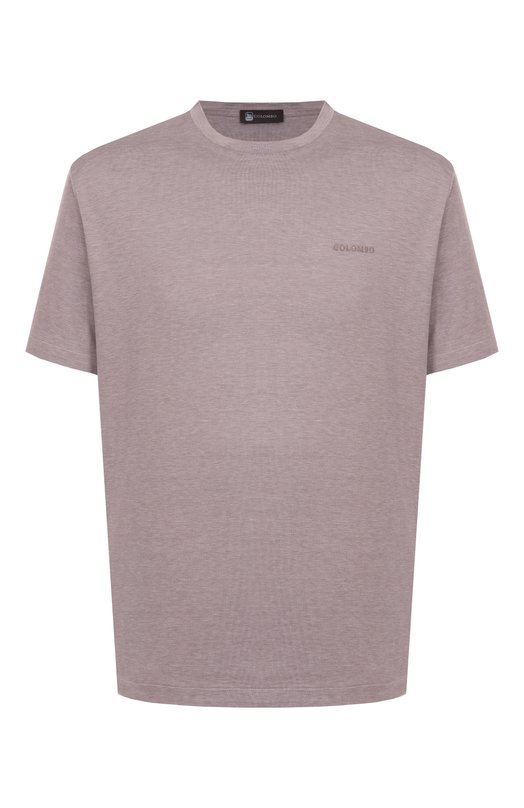 Футболка из шелка и хлопка Colombo TS00412/M0146-U Бежевый TS00412/M0146-U