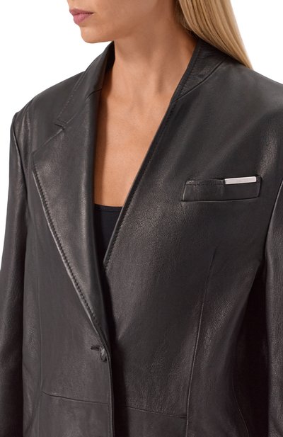 Кожаный жакет THE ATTICO, арт. 251WCG00084/LBT137AA, фото 5