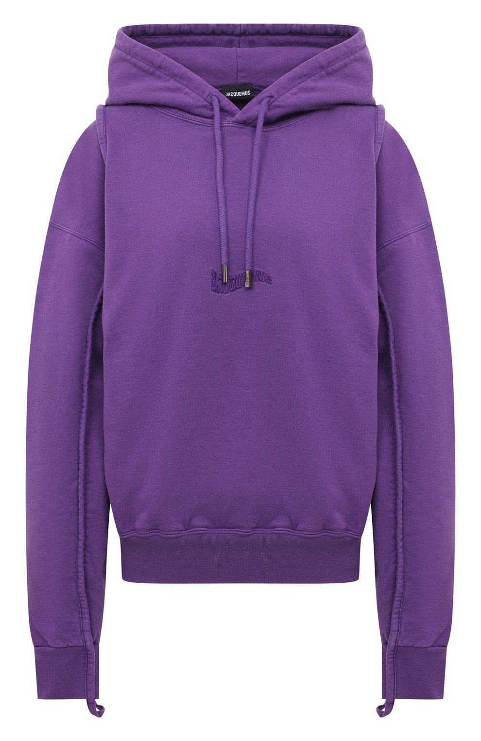Хлопковое худи JACQUEMUS фиолетового цвета по цене 39950 руб., арт. 22H226JS053-2087, фото 1 Хлопковое худи JACQUEMUS, арт. 22H226JS053-2087, фото 1