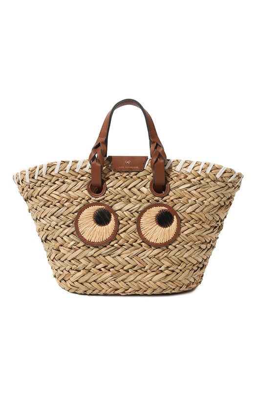 

Сумка Small Paper Eyes Basket Anya Hindmarch, Бежевый