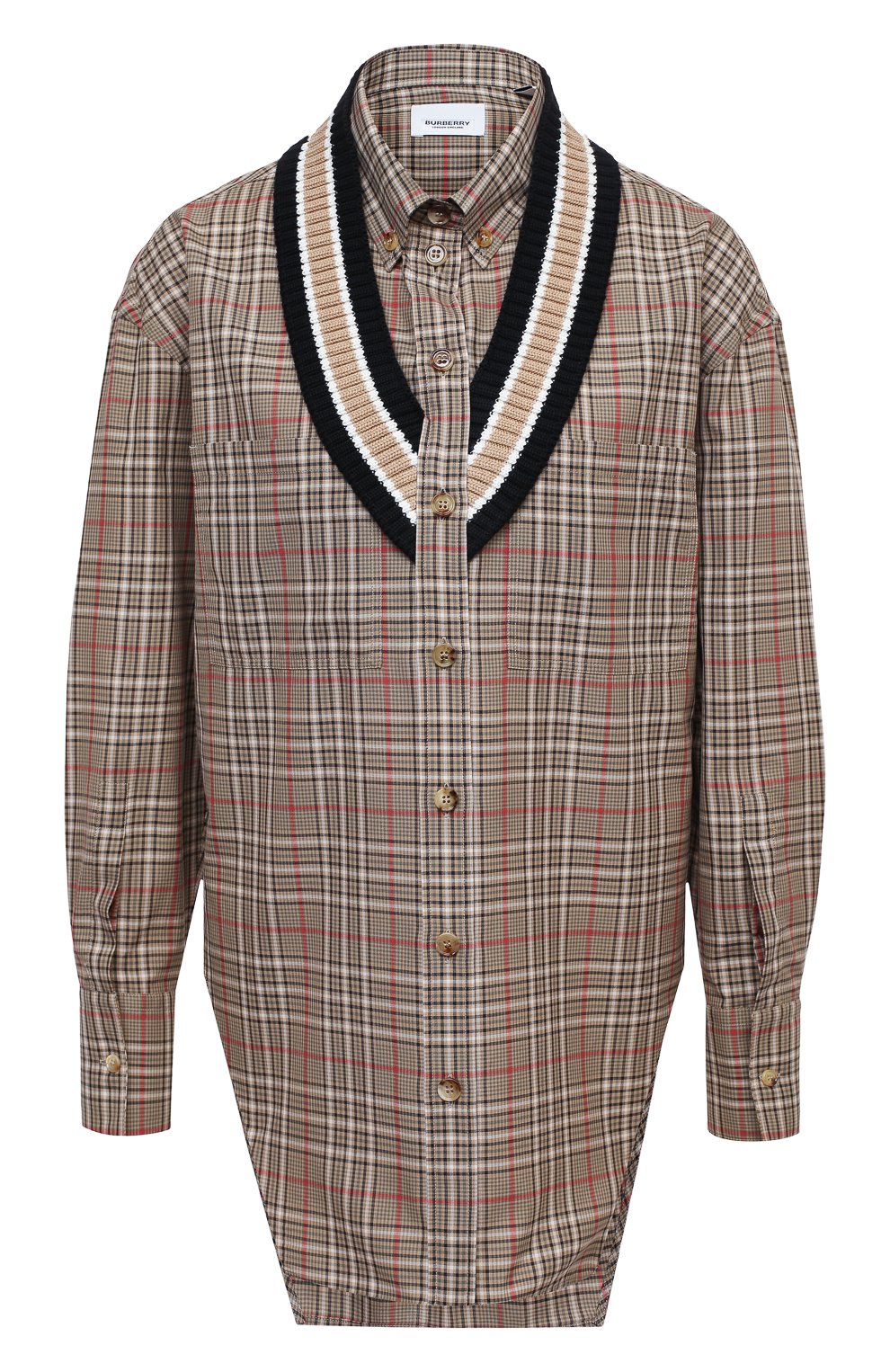 Хлопковая рубашка BURBERRY, арт. 4566410, фото 1