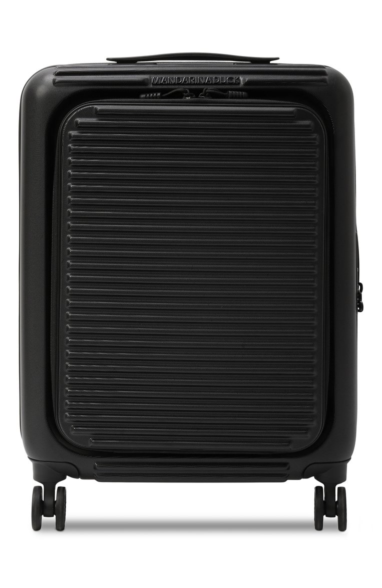 Женский чемодан tank case small MANDARINA DUCK черного цвета, арт. FSV22-651 | Фото 1 (Материал: Пластик; Автоматизация ТО: Проставлено; Автоматизация состава: Проставлено; Размер: small)