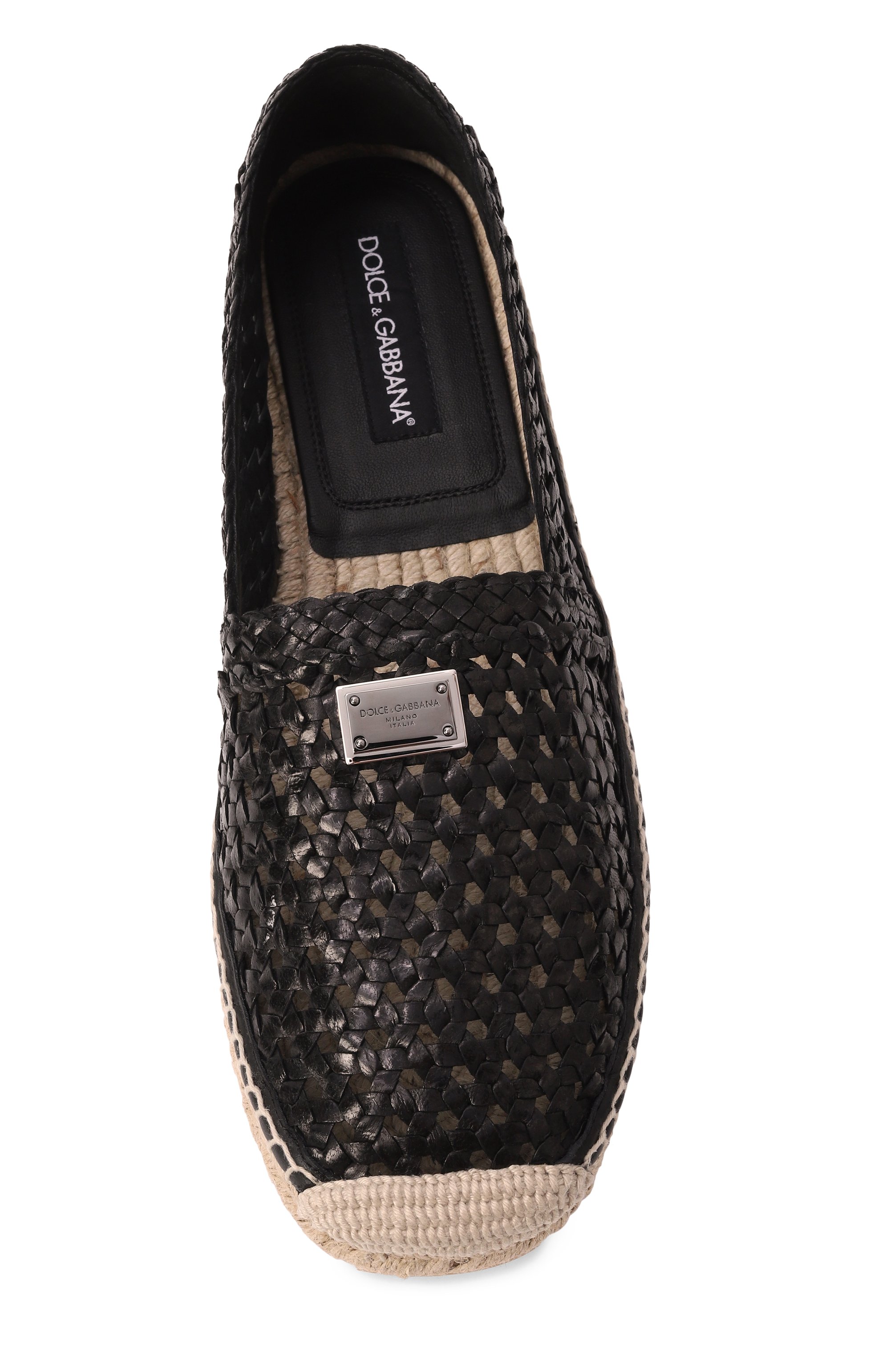 Кожаные эспадрильи DOLCE & GABBANA, арт. A50665/A9T56, фото 6