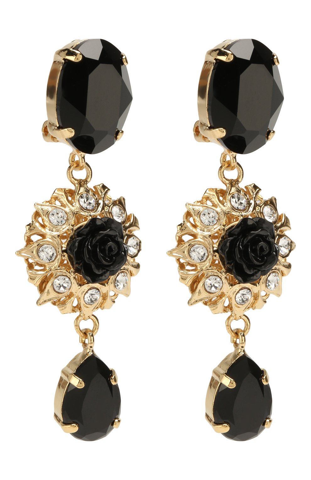 Серьги-клипсы DOLCE & GABBANA золотого цвета по цене 45100 руб., арт. WEL8S6/W1111, фото 3 Серьги-клипсы DOLCE & GABBANA, арт. WEL8S6/W1111, фото 3