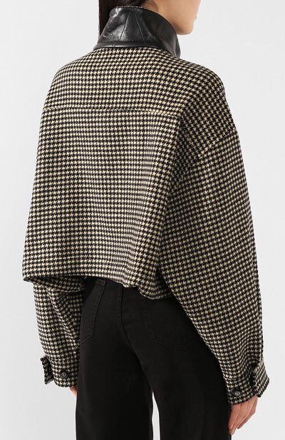 Куртка из смеси шерсти и шелка NANUSHKA, арт. L0GAN_H0UNDST00TH_D0UBLE SILK W00L BLEND, фото 4
