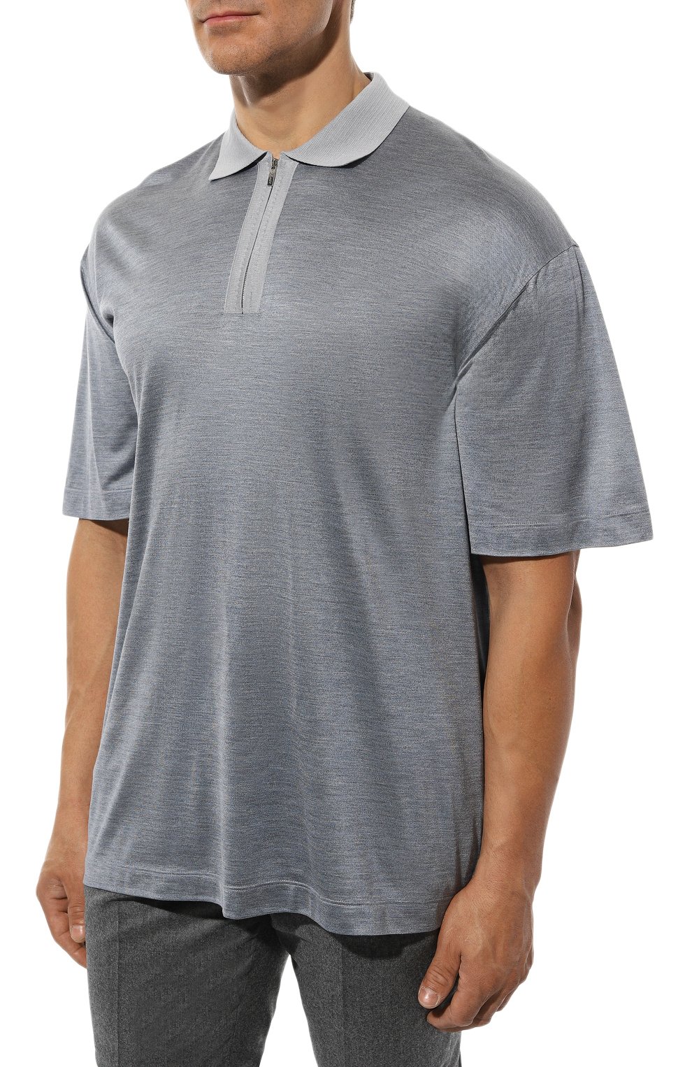 Шелковое поло CORTIGIANI, арт. 516654/0000/60-70, фото 3