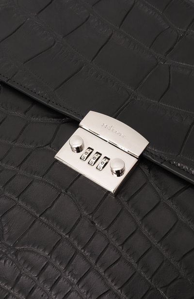 Портфель из кожи аллигатора KITON, арт. UBA0072N0073002000, фото 3