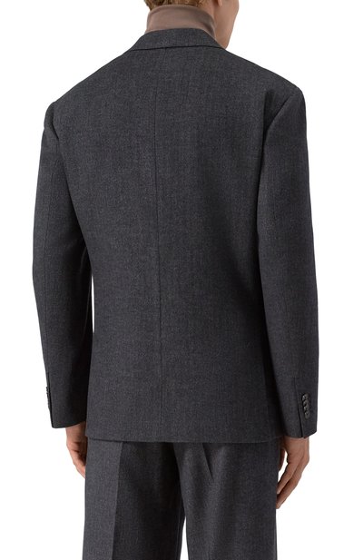 Пиджак из шерсти и шелка 12 STOREEZ темно-серого цвета по цене 47000 руб., арт. 133340, фото 5 Пиджак из шерсти и шелка 12 STOREEZ, арт. 133340, фото 5
