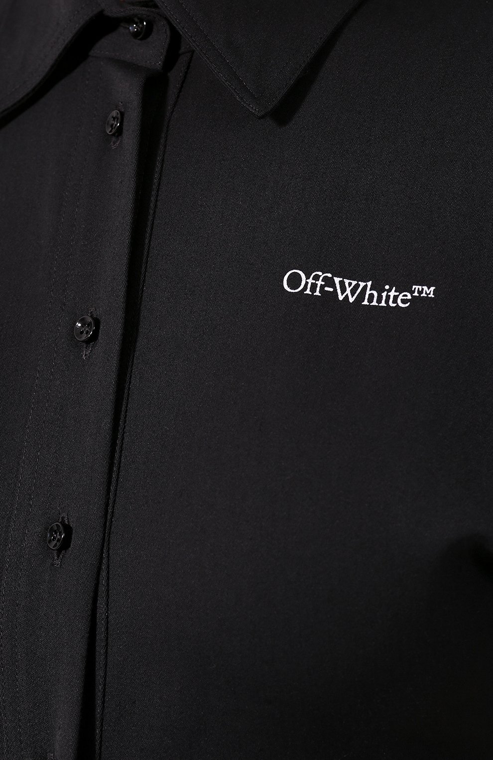 Платье из вискозы OFF-WHITE черного цвета по цене 123000 руб., арт. 0WDB248S20FAB0021001, фото 5 Платье из вискозы OFF-WHITE, арт. 0WDB248S20FAB0021001, фото 5