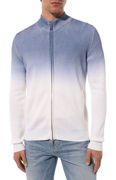 Кардиган из хлопка и шелка ZILLI, арт. KZMC01M0142VSUN00, фото 3