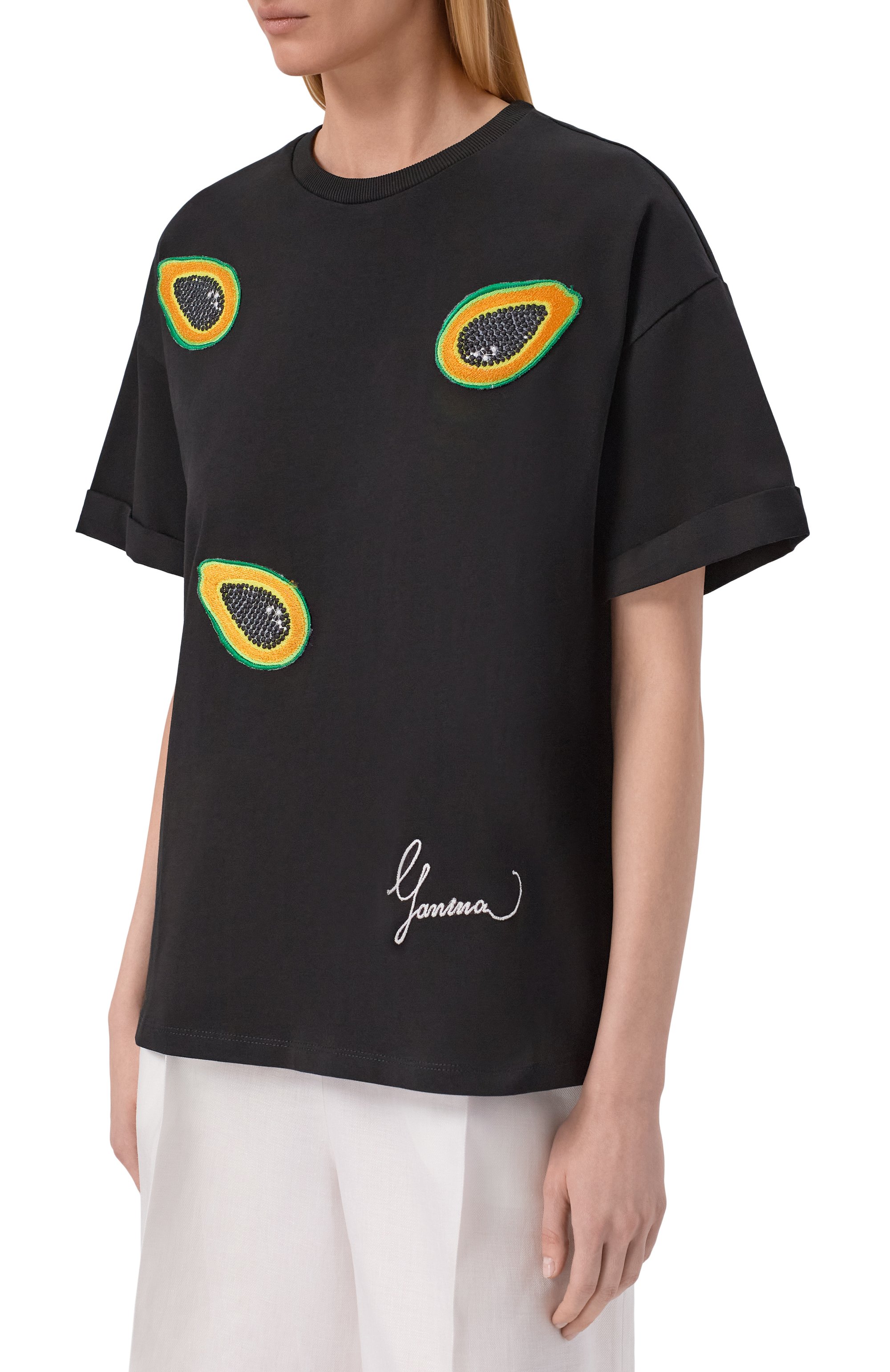 Хлопковая футболка YANINA, арт. T-3179, фото 3