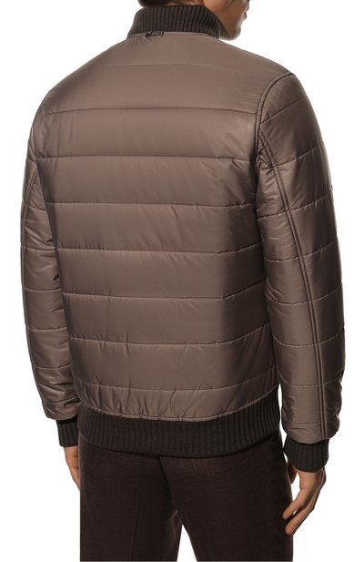 Утепленный бомбер CAPOBIANCO коричневого цвета по цене 99500 руб., арт. 11M159.LBI0., фото 4 Утепленный бомбер CAPOBIANCO, арт. 11M159.LBI0., фото 4