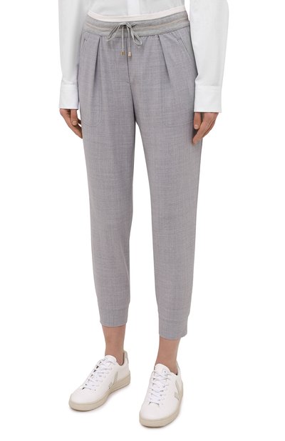 Шерстяные джоггеры LORENA ANTONIAZZI, арт. P2110PA012/2147, фото 3