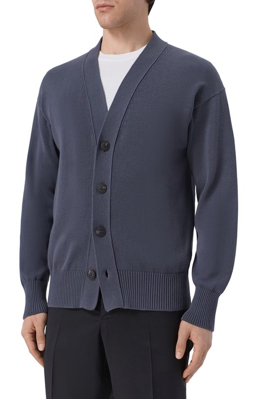 Хлопковый кардиган Gran Sasso 23188/18051 Серый  23188/18051 Фото 3