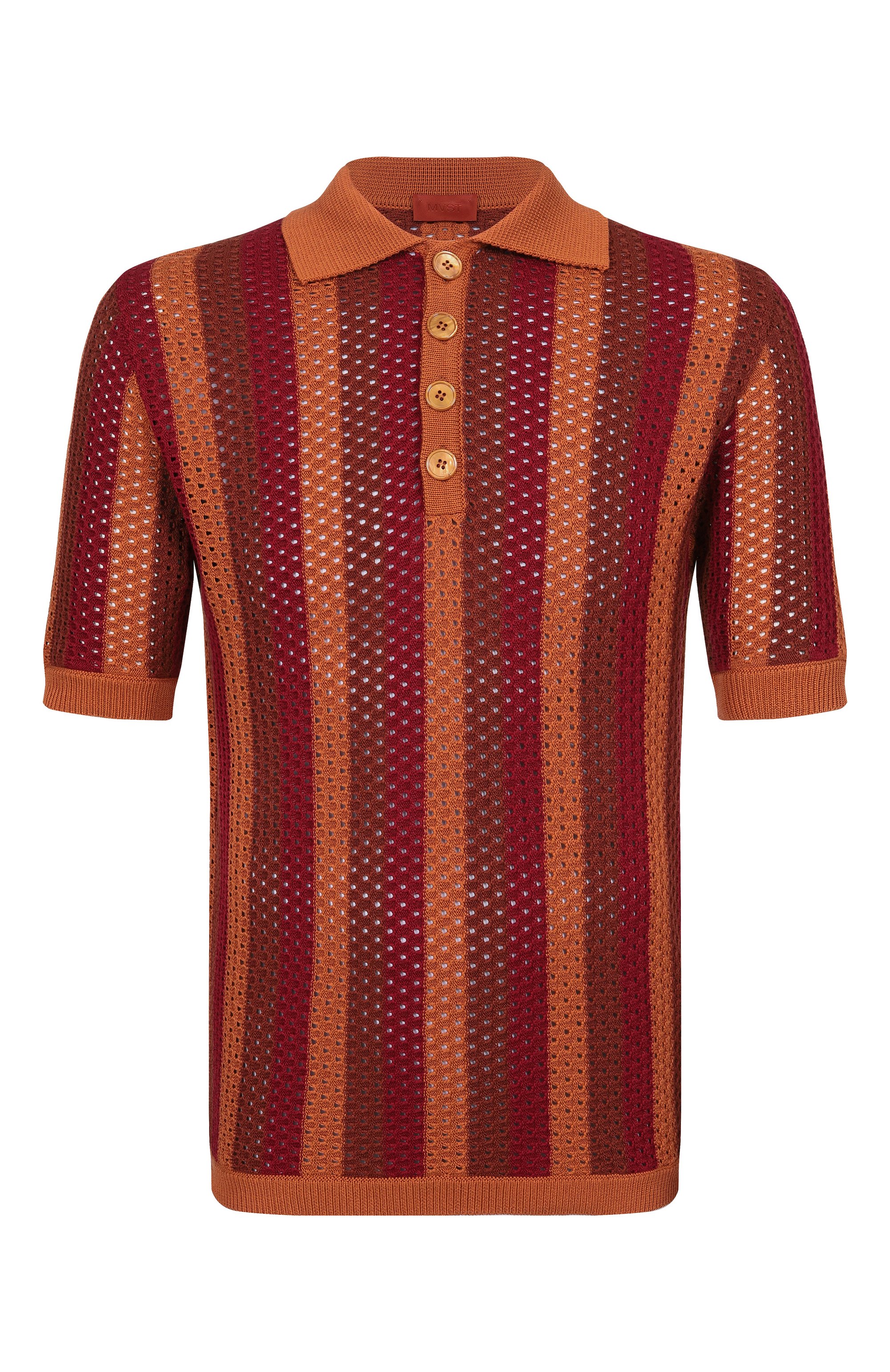 Поло из шелка и хлопка MVST, арт. M26.2PM.K147/Y207 KNIT SETA-C0T0NE, фото 1