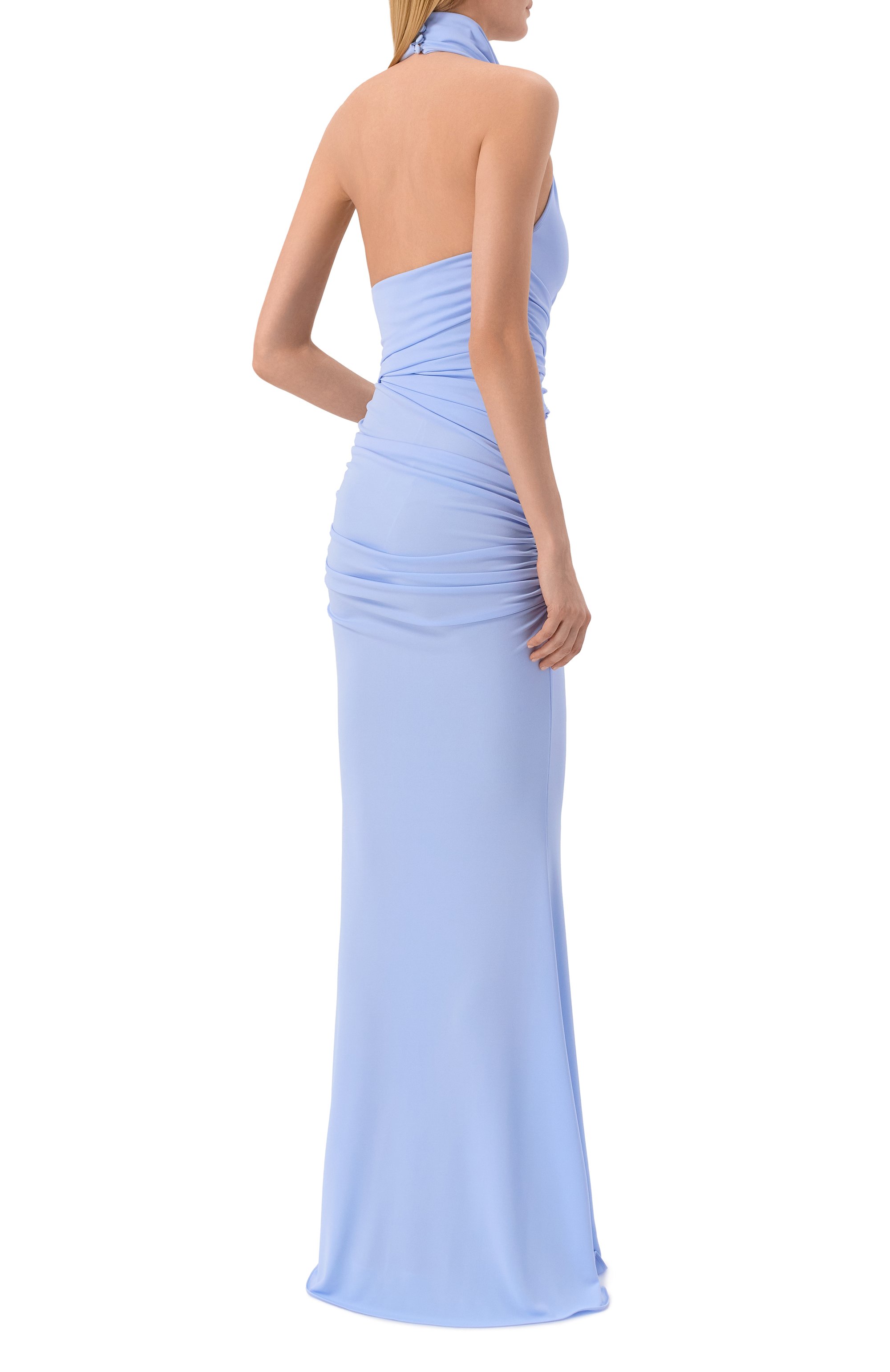 Платье THE ANDAMANE голубого цвета по цене 56350 руб., арт. T190114A/TJP073, фото 3 Платье THE ANDAMANE, арт. T190114A/TJP073, фото 3