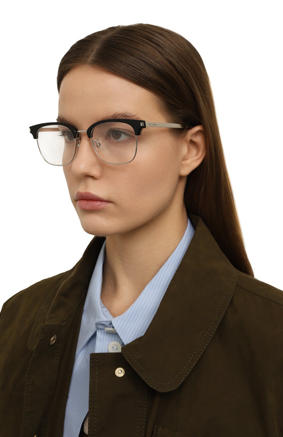 Оправа SAINT LAURENT черного цвета по цене 36950 руб., арт. SL 649/F 001, фото 2 Оправа SAINT LAURENT, арт. SL 649/F 001, фото 2