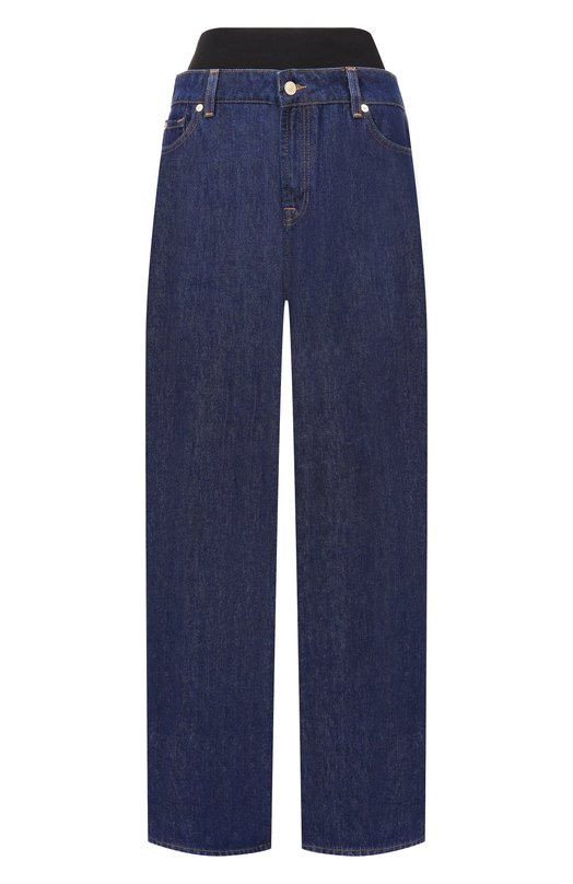 Джинсы Banded Slouchy Wide 7 For All Mankind 7U4T0E52-1ZI Синий 7U4T0E52-1ZI