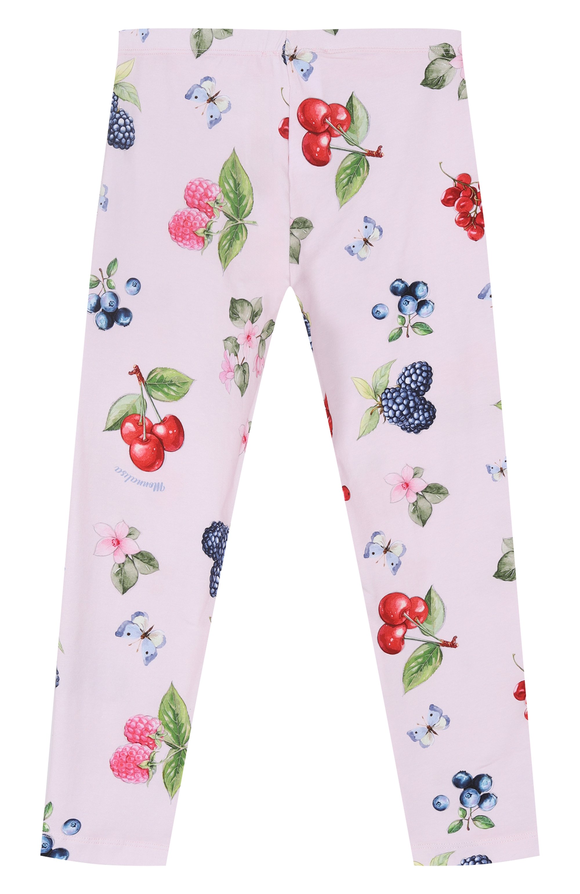 Хлопковые легинсы MONNALISA светло-розового цвета по цене 9475 руб., арт. 11E414, фото 2 Хлопковые легинсы MONNALISA, арт. 11E414, фото 2